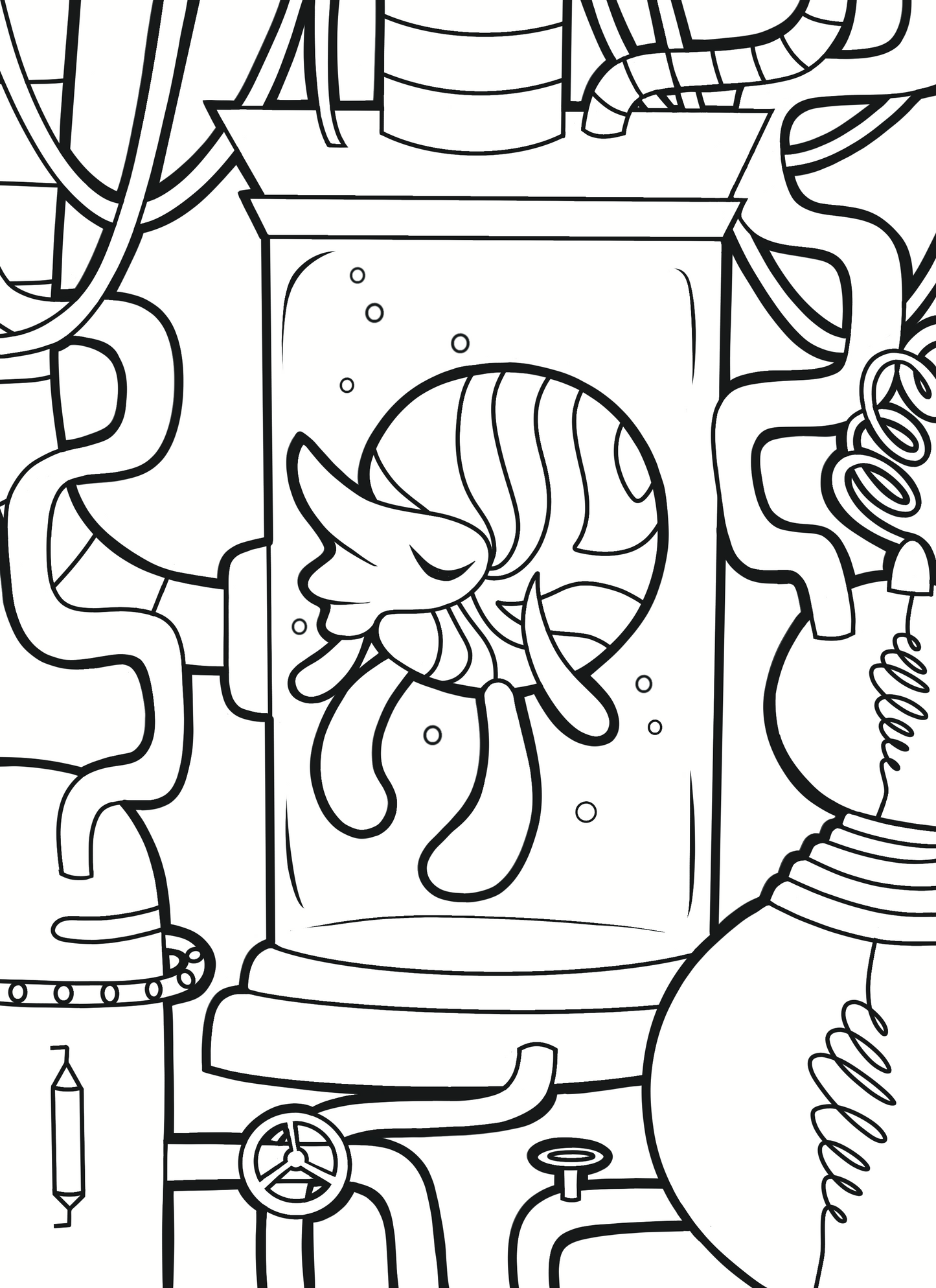 Nathan the Mad Scientist Coloring Book (Pre-Order)