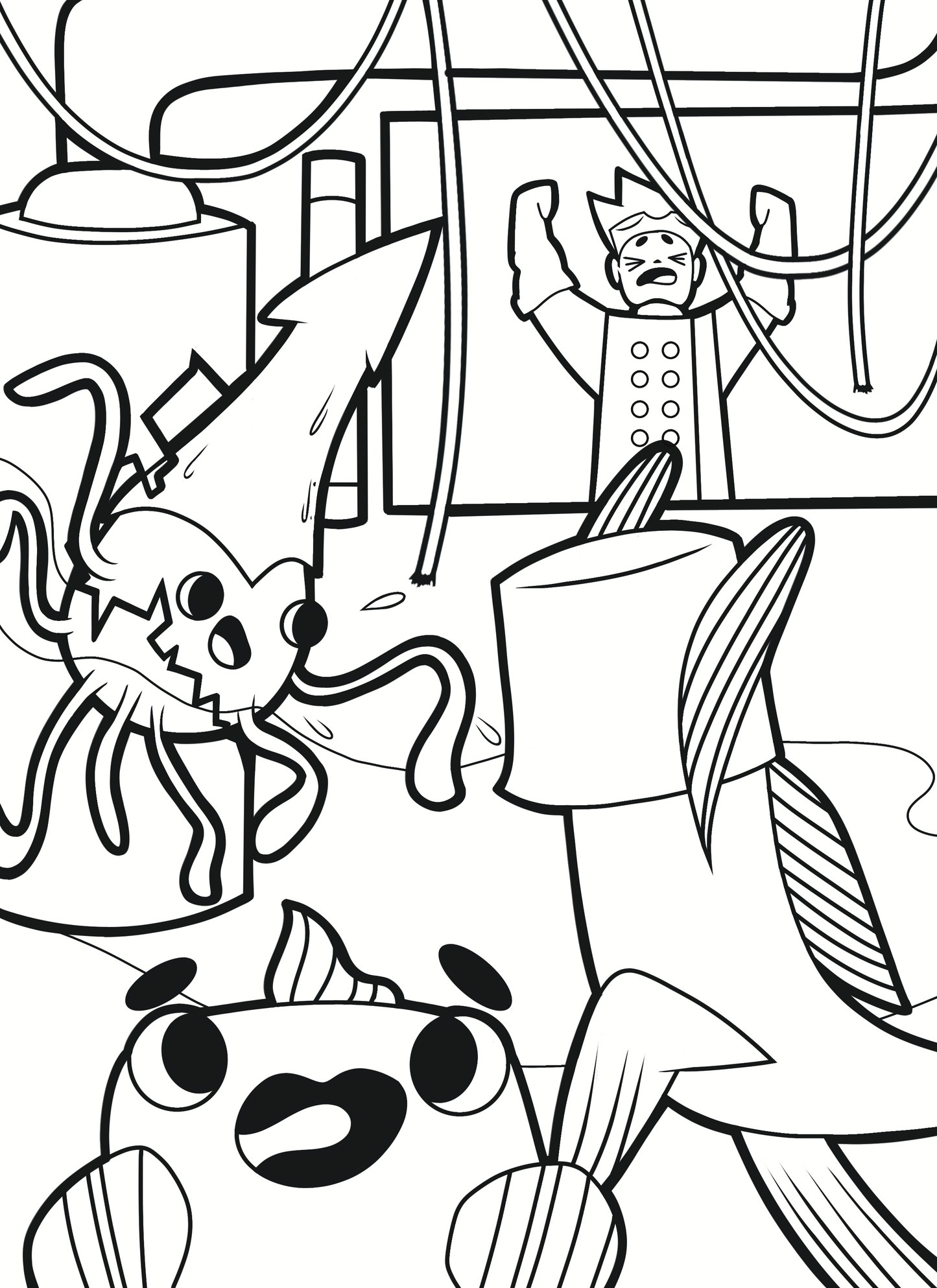 Nathan the Mad Scientist Coloring Book (Pre-Order)