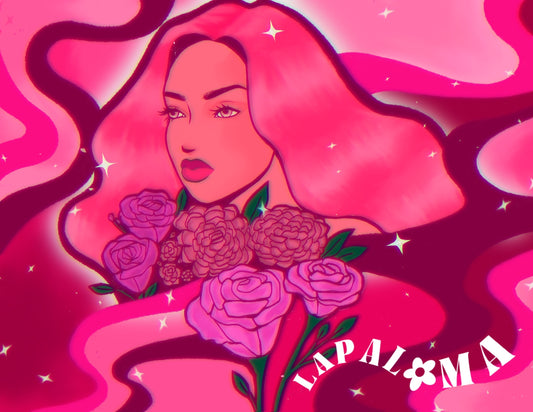 Lady in pink